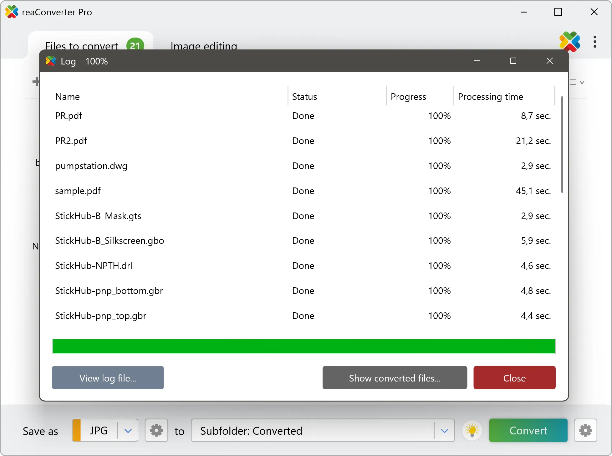 Convert all your GP4s in moments reaConverter - Start GP4 conversion